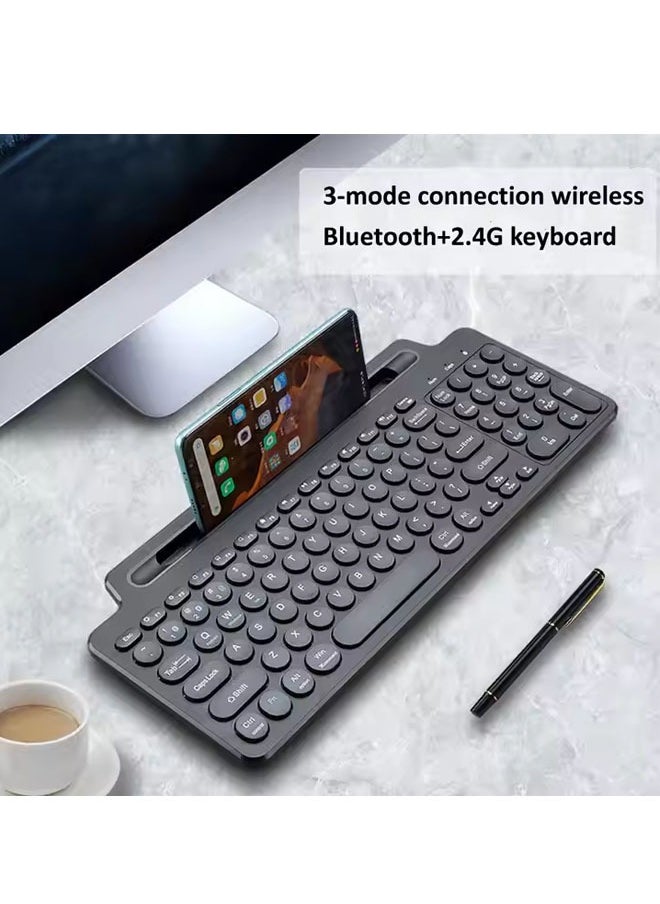 Wireless bluetooth keyboard with 2.4G touchpad numbering, wireless keyboard, mouse card slot, numeric keypad for iOS/Android, laptop, PC, tv box