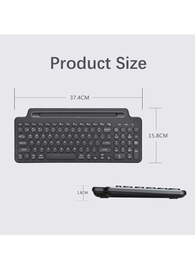 Wireless bluetooth keyboard with 2.4G touchpad numbering, wireless keyboard, mouse card slot, numeric keypad for iOS/Android, laptop, PC, tv box