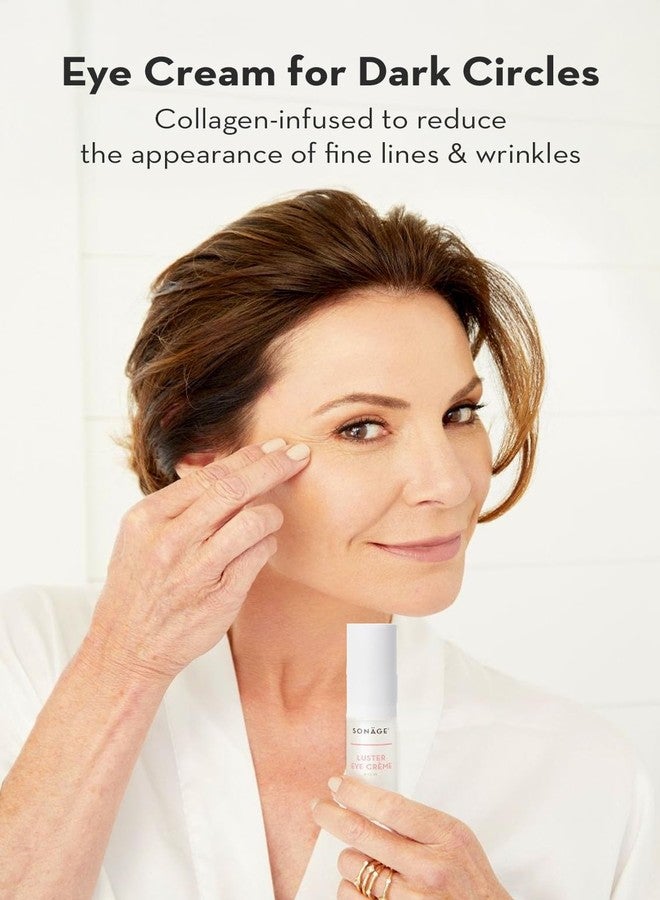 Sonage Luster Eye Cream: Targets Dark Circles, Wrinkles & Puffiness | Vegan Collagen Formula - Image 2