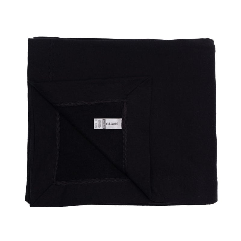Gildan Heavy Blend Fleece Blanket Style G18900 Black 50 x 60