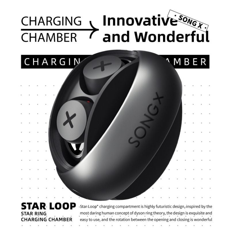 Songx Sx06 TWS Wireless Bluetooth Earbuds, Ipx5 Waterproof Sports Gaming Headset, Black - Image 3