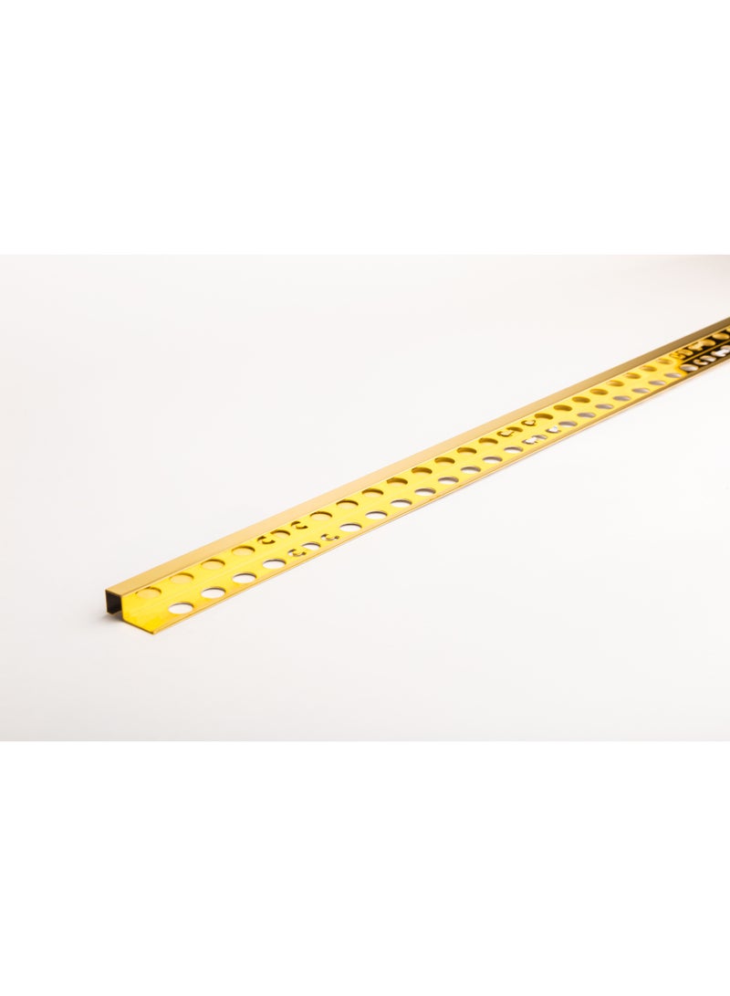 سي دي سي زوايا زينة مربع ستيل مقاس 12*12 ملم الطول : 2.5 متر الارتفاع : 12 ملم العرض : 12 ملم - Image 1