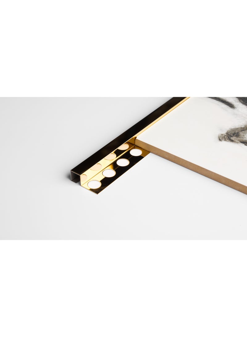 سي دي سي زوايا زينة مربع ستيل مقاس 12*12 ملم الطول : 2.5 متر الارتفاع : 12 ملم العرض : 12 ملم - Image 2