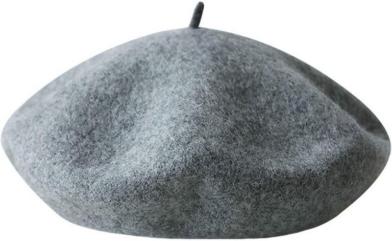 Brcus Kids Girls French Beret Hat Artist Hat Solid Warm Beanie Cap Winter Autumn - Image 1