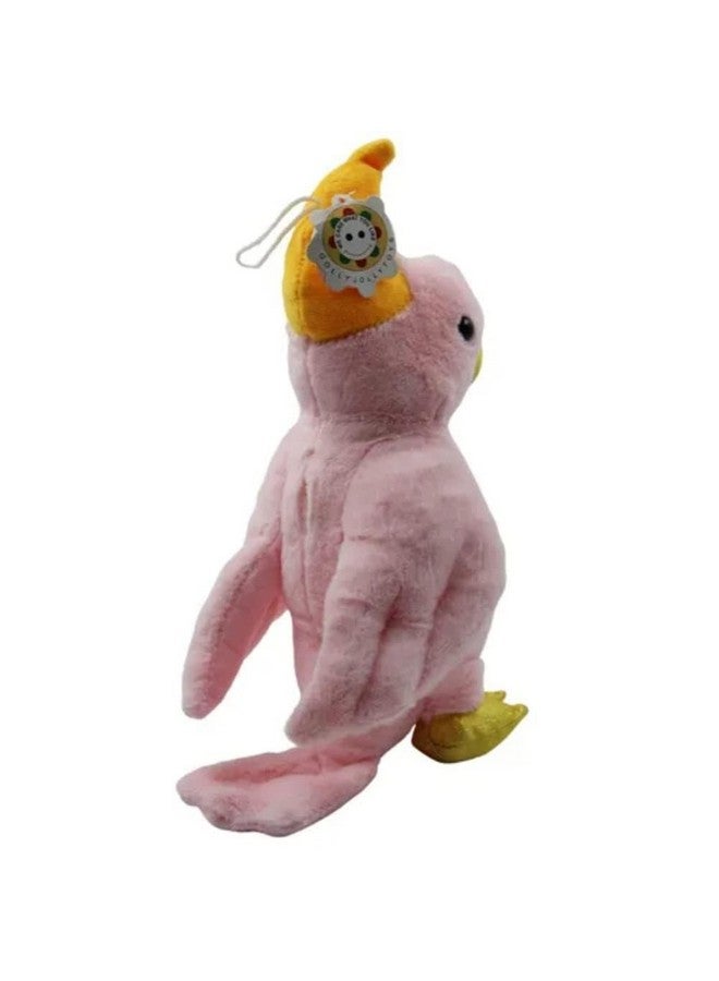 Tickles Tickles Cute Parrot Soft Stuffed Plush Animal Toy for Kids Birthday Gift (Color: Pink; Size: 25 cm)  - Image 4