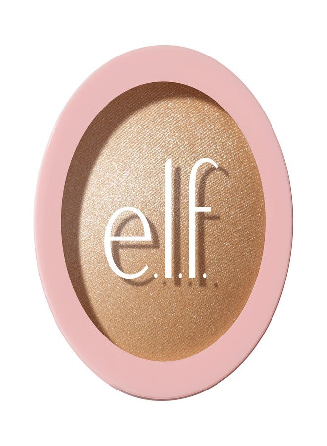 elf e.l.f. Halo Glow Silky Powder Highlighter, Long-Lasting Luminous Finish, Cake-Resistant With Micro-Shimmer, Vegan & Cruelty-Free, Prosecco Poppin' - Image 1