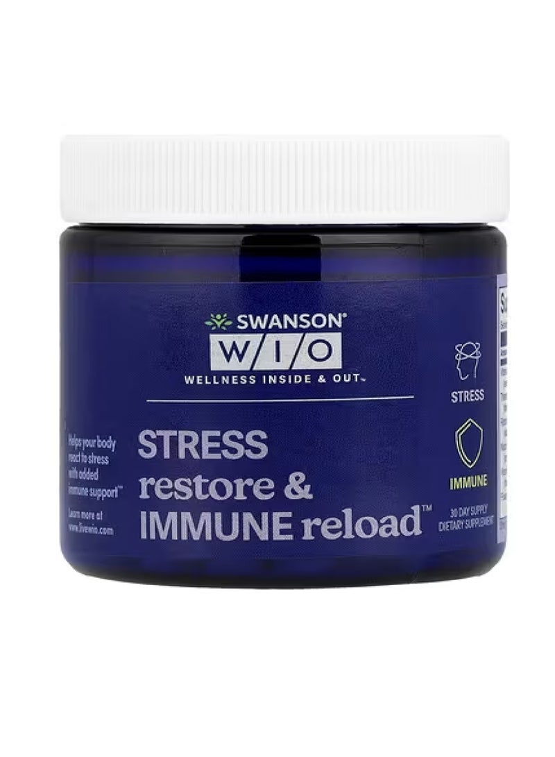 Stress Restore & Immune Reload™, 30 Capsules