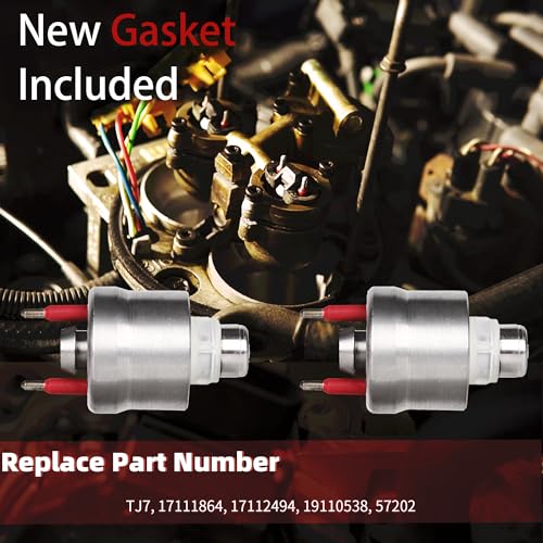 E-Shin Fuel Injectors 17111864 Compatible with Chevy Tahoe Blazer Caprice GMC Yukon Buick Roadmaster Cadillac Brougham Isuzu NPR Oldsmobile V8 5.7L Set of 2 TBI Fuel Injectors Replace# TJ7 - Image 4