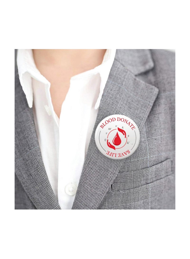 PRINTSHOP4ME World Blood Donate Day Button Badge-Lightweight,Quality Pin Ideal For Events,Gatherings&Daily Wear|Great For Events,Gifts&Everyday Use - Image 3