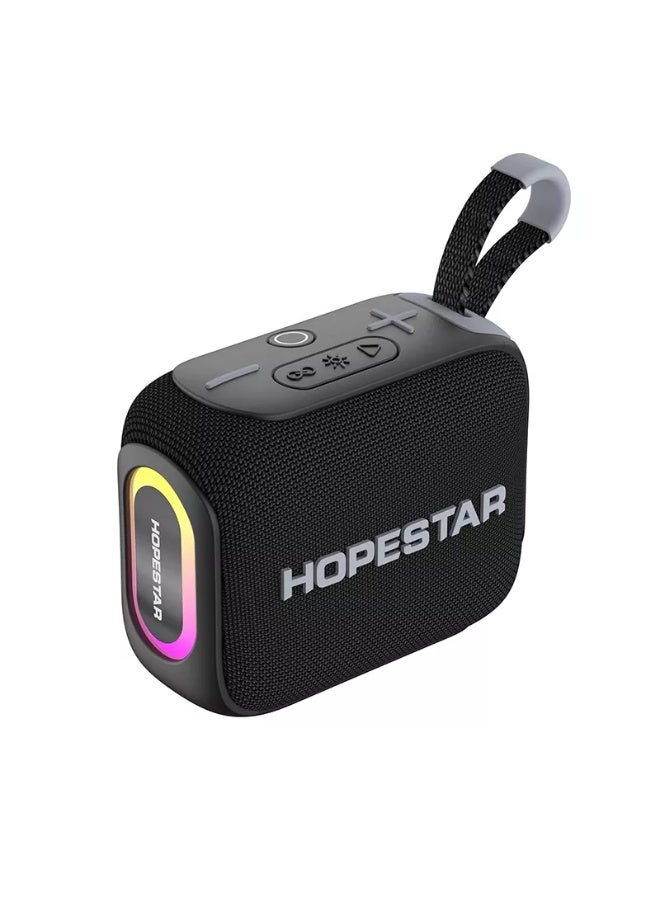 HOPESTAR H66 10W Mini Bluetooth Speaker, IPX7 Waterproof, RGB Lights, Portable Wireless Speaker with Bluetooth 5.3, 4–6H Battery, TWS Pairing, 360° Surround Sound, AUX & TF Card, Dustproof Outdoor Speaker for Travel, Beach, Parties and Home - Image 1