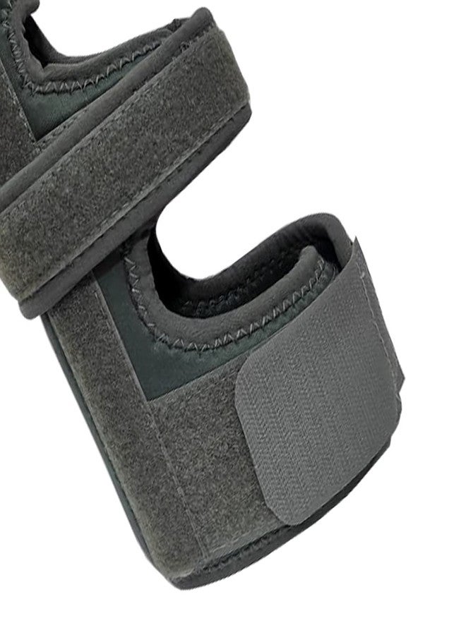 WITSOUL Boxer Finger Splint - Supports Pinky, Ring, Middle Metacarpals and Knuckles - Right or Left Both Hand Adjustable Brace (COLOR GREY) (L) - Image 3