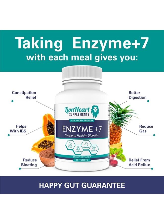 LionHeart Supplements DIGESTIVE ENZYMES SUPPLEMENT - Includes Purified Ox Bile Salts - Tablets for No Gallbladder Sufferers - Enzyme for Digestion & Gas Relief - Helps Bloating, Acid Reflux, Constipation & Repair Leaky Gut - Image 5