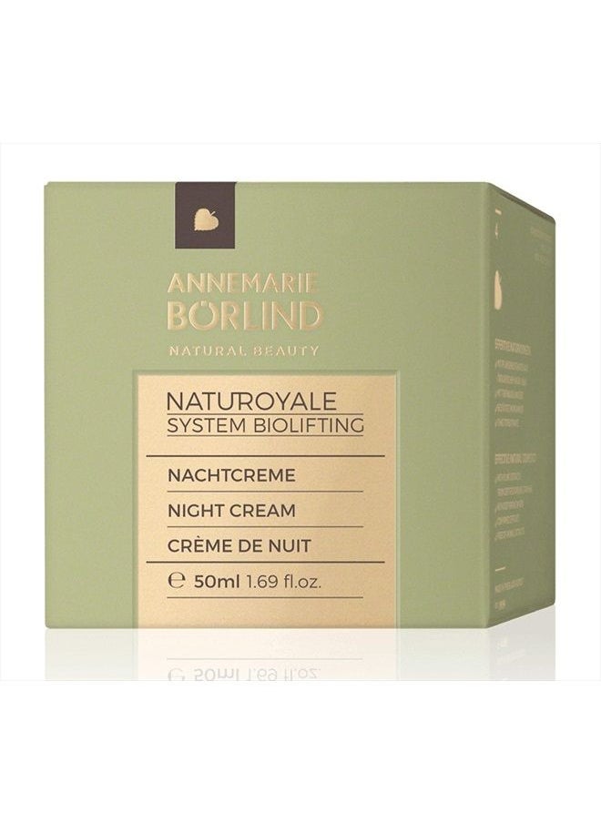 ANNEMARIE BÖRLIND – NATUROYALE Night Cream – Natural Anti Aging Face Cream - Retinol, Vitamin C + E for a Fresher, Smoother and Tighter Skin with a New, Youthful Glow – Step 4 of 5 – 1.69 oz.  - Image 4