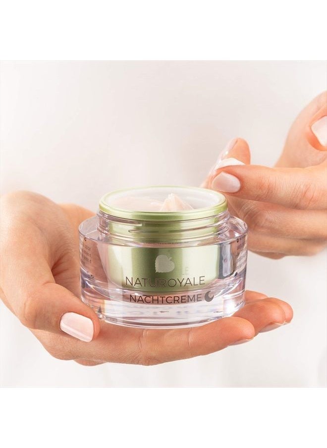 ANNEMARIE BÖRLIND – NATUROYALE Night Cream – Natural Anti Aging Face Cream - Retinol, Vitamin C + E for a Fresher, Smoother and Tighter Skin with a New, Youthful Glow – Step 4 of 5 – 1.69 oz.  - Image 2