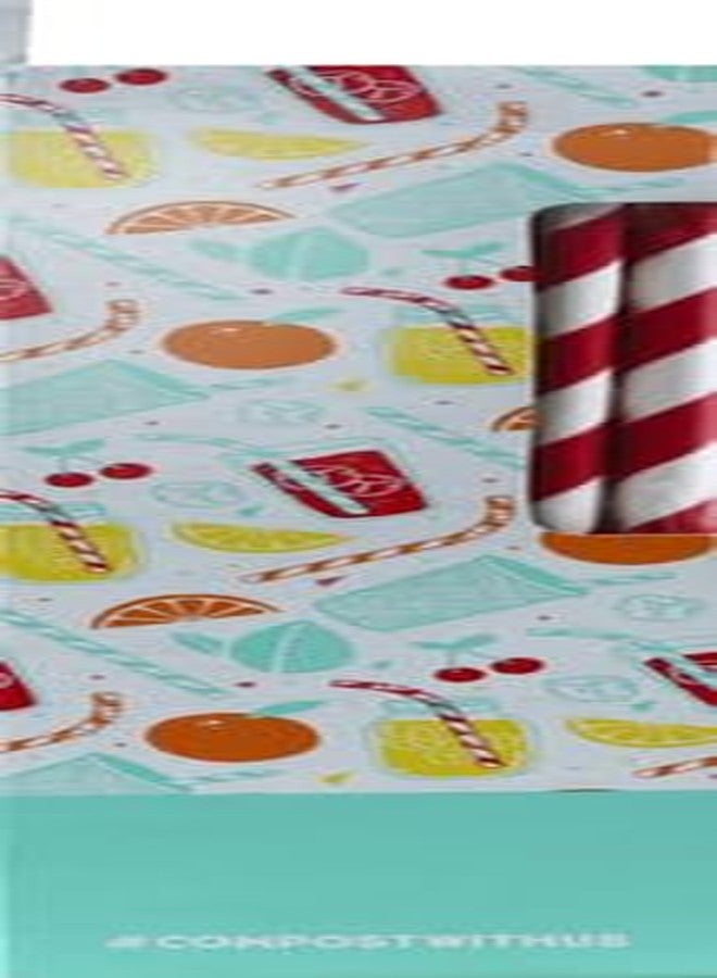 Preserve Made in the USA Bendable Compostable Drinking Straws, 50 count, Red and White Stripes - Image 5