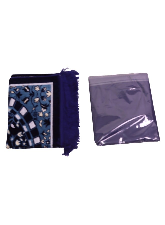 سمارت هوم سجادة صلاه مبطنة تركية مع جلال بتصميم رسوم إسلامية منقوشة مبطنة/شرشف صلاة 110*70 سم ، مقاس الجلال 250*200 سم - Image 4