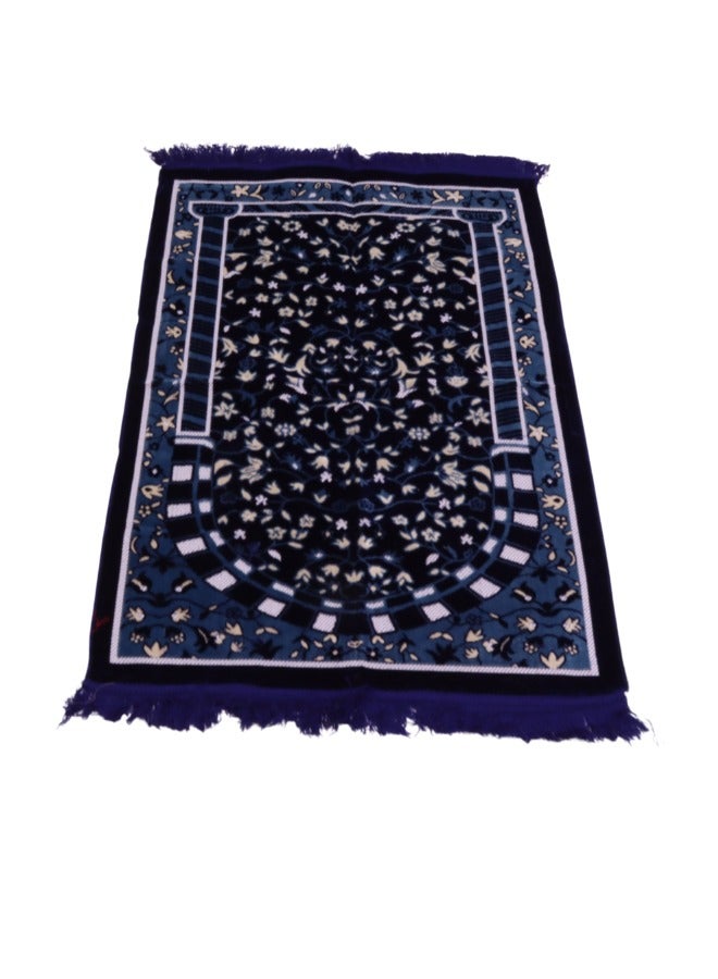 سمارت هوم سجادة صلاه مبطنة تركية مع جلال بتصميم رسوم إسلامية منقوشة مبطنة/شرشف صلاة 110*70 سم ، مقاس الجلال 250*200 سم - Image 3