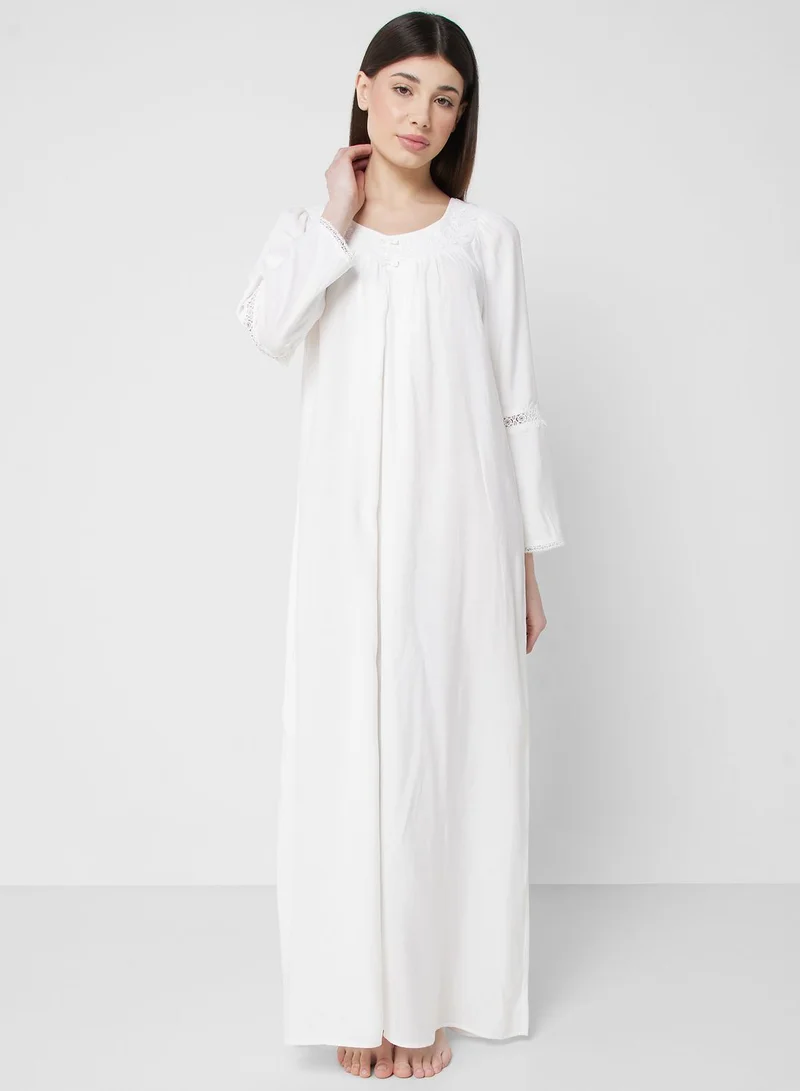 KASHKHA Lace Detail Nightwear