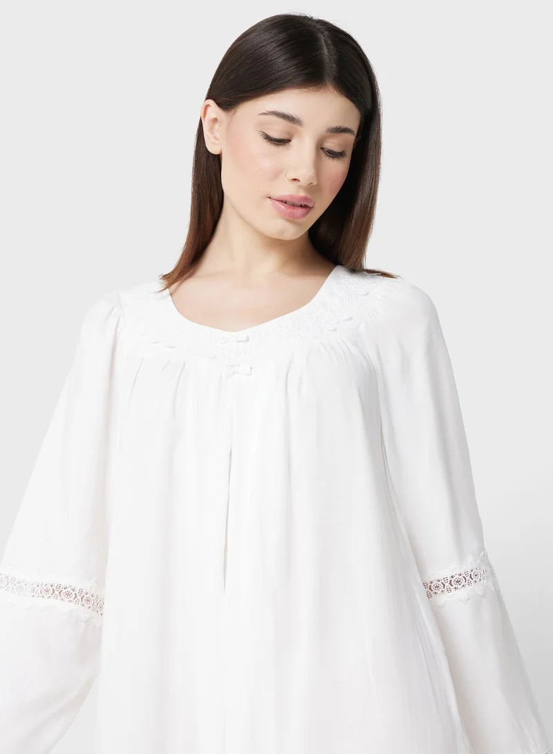 KASHKHA Lace Detail Nightwear