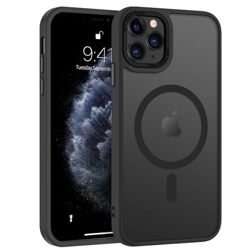BENTOBEN for iPhone 11 Pro Case 2019 Compatible with Magsafe Translucent Matte Magnetic Phone Case iPhone 11 Pro 58 Slim Thin Shockproof Bumper Women Men Protective Cases Cover Black - Image 1