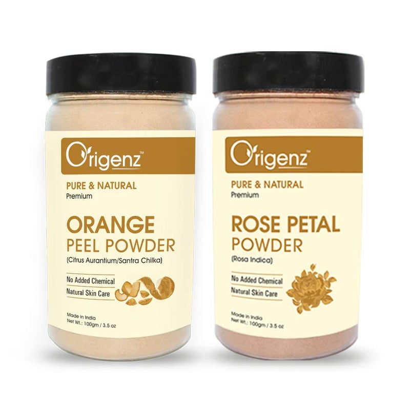 Origenz Orange Peel and Rose Petals Powders for Healthy Skin, Nourishment, Mask, Helps to Control Tanning, Acne Pimple | 200gm - Image 5