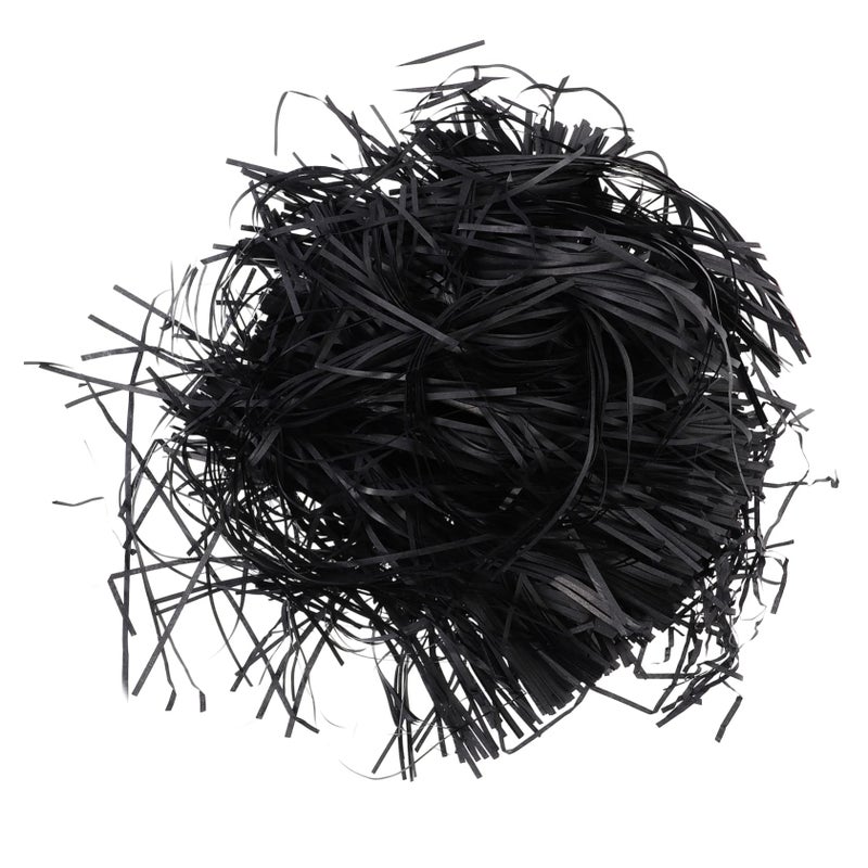 Black Crinkle Cut Shredded Paper Filler for Gift Wrapping Basket Stuffing Weddings Birthdays - Image 2