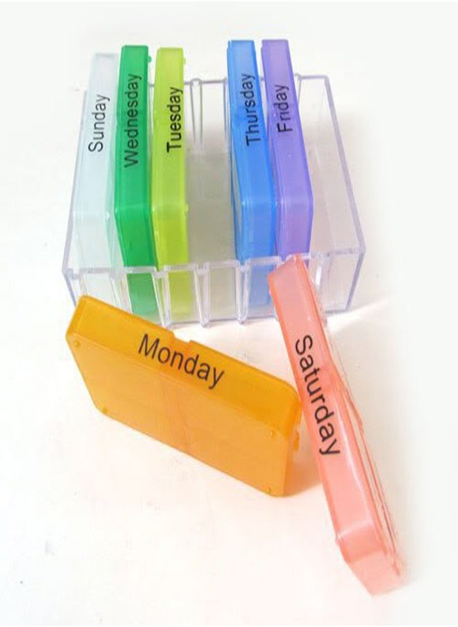 2 pieces Portable pill box organizer, can meet a week's supply 7 slots - pzsku/Z486104FAF04D9C53D19AZ/45/_/1697456079/20d579eb-b57d-4549-b95e-b634324593cf