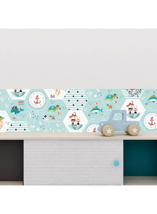 Bluejw 10 Pieces Hexagon Sticker Cartoon Children's Six Side Decorative Stickers Enlightenment Wall Stickers Bathroom Bedroom Floor Stickers - Image 4