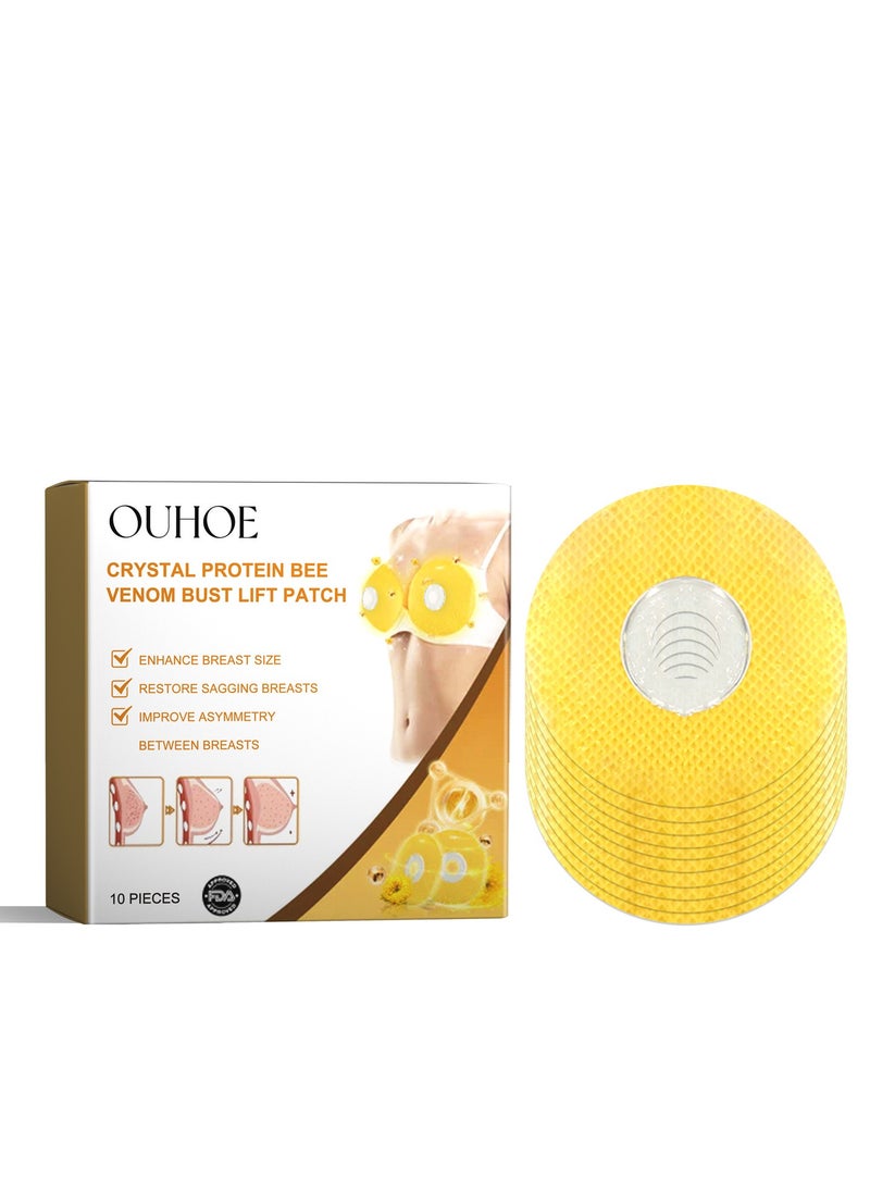 OUHOE - Royal Jelly Upright Lifter Patches, Enhance and Firm Bust, 10pcs Breast Enlarger Set for Sagging Improvement - Image 1