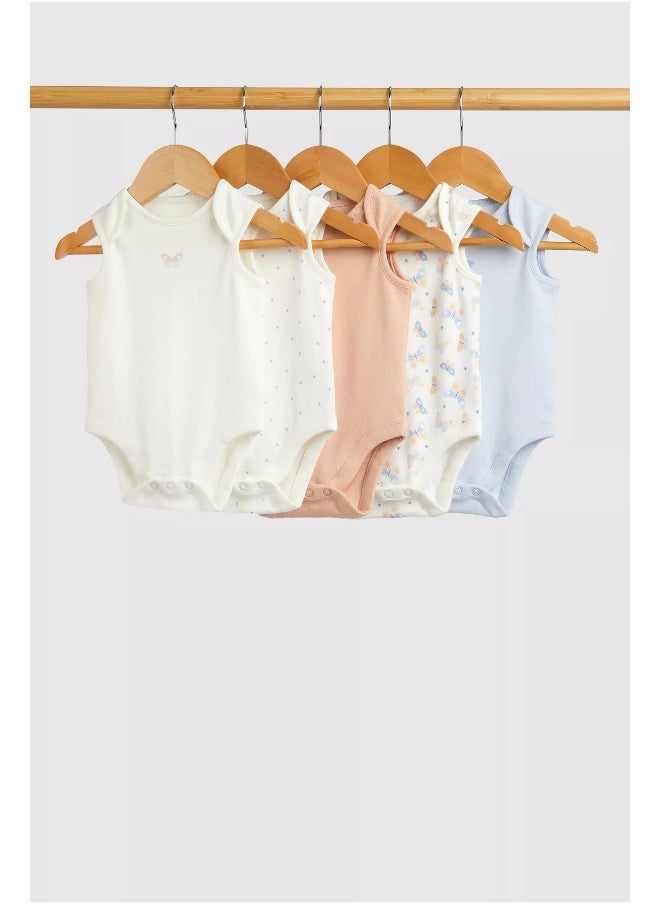 Butterfly Sleeveless Bodysuits - 5 Pack - pzsku/Z48611F6B69B6AA91E92EZ/45/_/1724333510/9a4b0d98-8eb2-4214-87de-8c108dceaaff