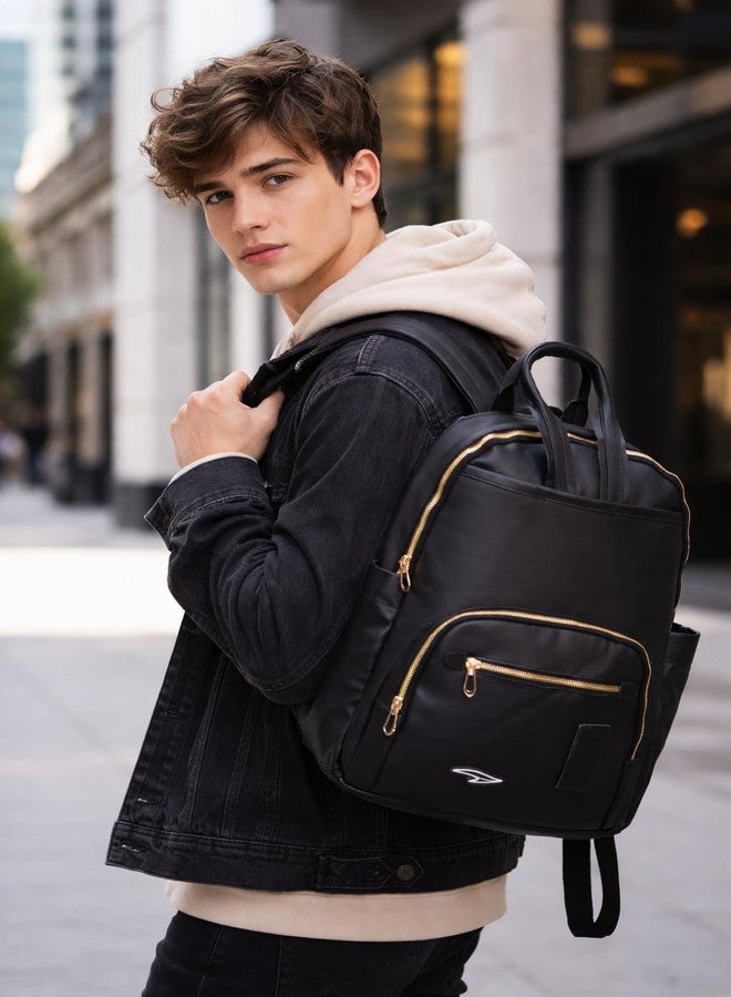 ENSAC Backpack with Bottle Compartment | Lightweight Travel & School Bag for Men, Women & College Students | Trendy Laptop Backpack for Books,Stationery, Lunch Box & Essentials - Image 2
