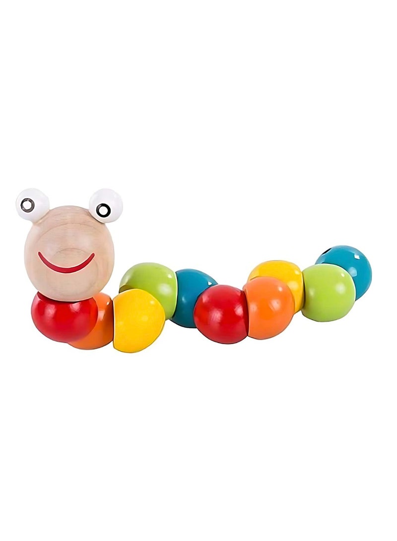 Made2Motivate Wood Caterpillar Fidget  - Image 1