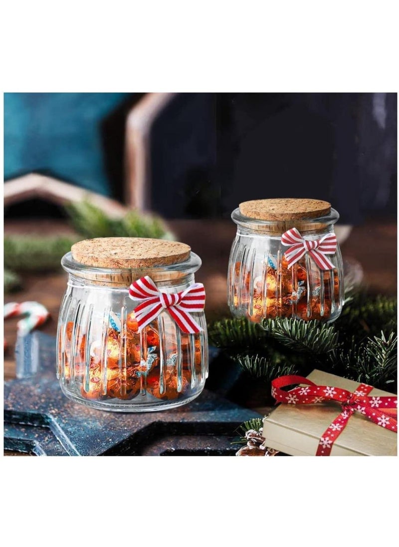 FUFU 7oz 12Pack Glass Jars with cork cover  Mini Pudding Jars Clear Yogurt Jars Glass Favor Jars Containers for Spice, Jam, honey, Mousse, Wedding Favors  - Image 5