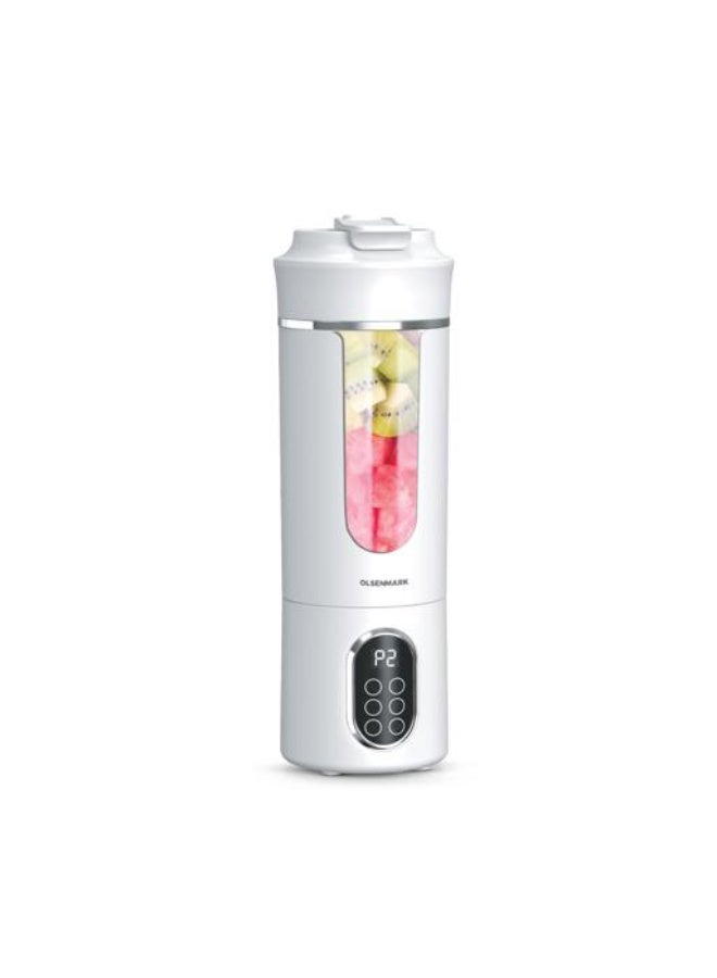 أولسنمارك خلاط أولسنمارك المحمول القابل لإعادة الشحن 530ML 120W USB Type-C لصنع العصائر والسموذي مع محرك عالي الأداء – OMSB7082 - Image 1