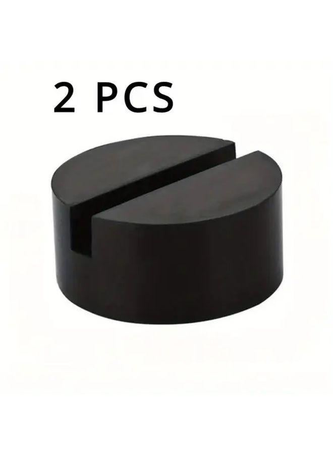 2pcs Heavy Duty Non Slip Car Jack Rubber Pads Black Automotive Repair Blocks - Image 1