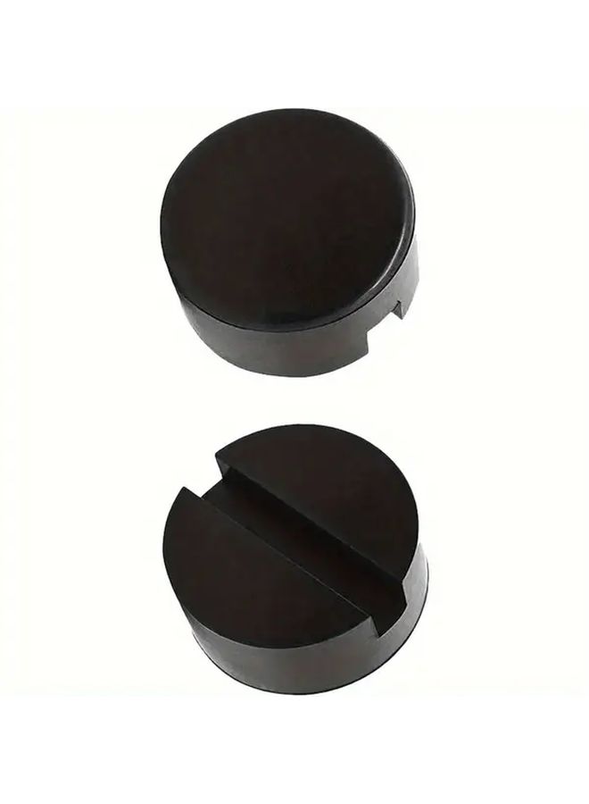 2pcs Heavy Duty Non Slip Car Jack Rubber Pads Black Automotive Repair Blocks - Image 3