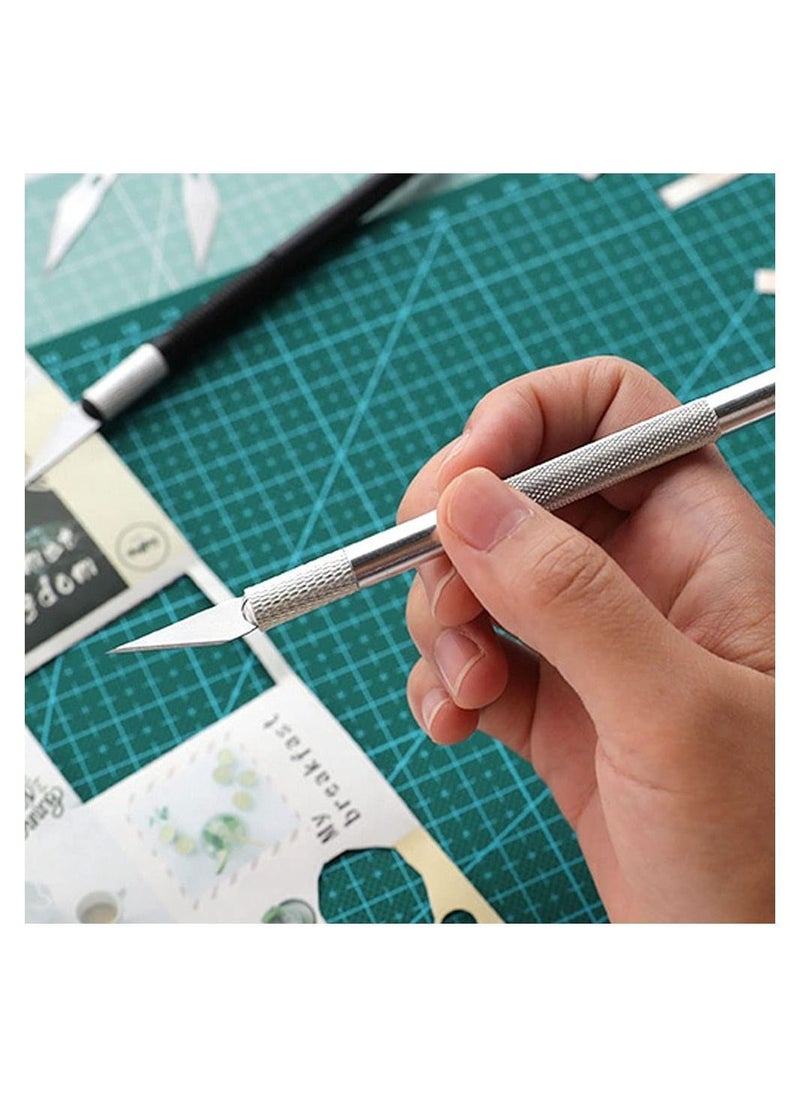Y&D Precision Carving Knife Kit, Craft Hobby with 40 PCS Exacto Blades, Ruler, Cutter, Replacement Blades for DIY Art Work Cutting, Scrapbooking, Stencil  - Image 5