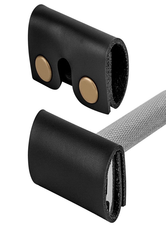 Linkidea Safety Razor Head Vegan Leather Cover, Double Edge Safety Razor Cover for Travel, Butterfly Razor Shaving Accessories Compatible with Merkur 34C Hd, 34C, 23C, Henson AL13 (Black) - Image 1