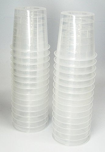 NSI 30 2 Ounce Graduated Clear Plastic Cups for Mixing Paint, Stain, Epoxy, Resin 60cc 2oz oz - Image 3