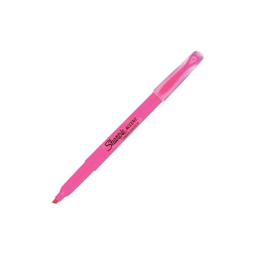 Sharpie 27009 Pocket Style Highlighters, Chisel Tip, Fluorescent Pink, Box of 12 - Image 4