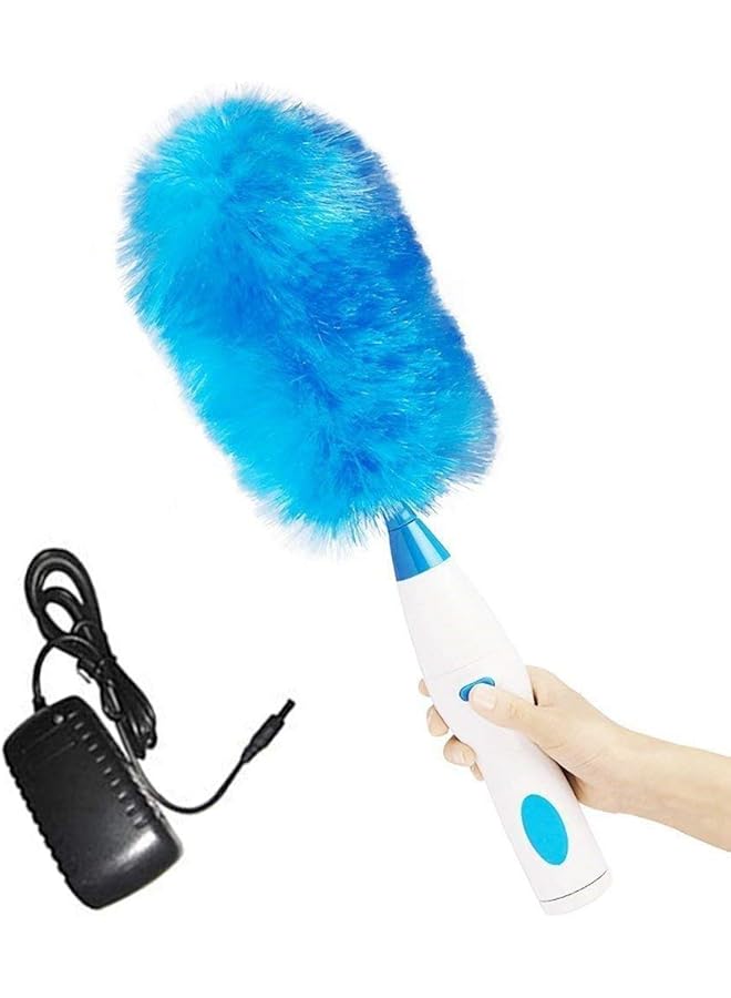 promass 360° Automatic Microfiber Feather Duster Spin Scrubber Dust Collector for Bathroom, Kitchen, Office, Car, Spin Duster Electric Feather Duster,Charging - Image 1