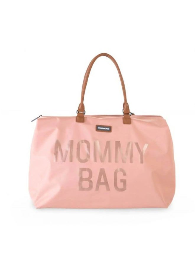 CHILDHOME MAKES MY LITTLE WORLD COMPLETE - Original Mommy Bag - Large Baby Diaper Tote, Hospital & Travel Bag - Pink - Image 1