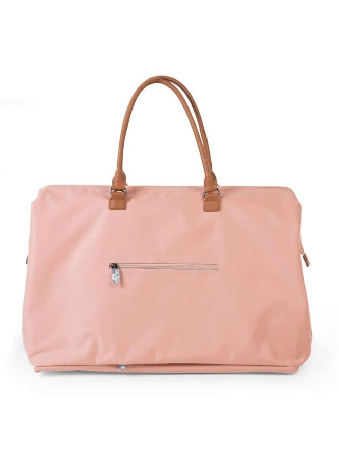 CHILDHOME MAKES MY LITTLE WORLD COMPLETE - Original Mommy Bag - Large Baby Diaper Tote, Hospital & Travel Bag - Pink - Image 1