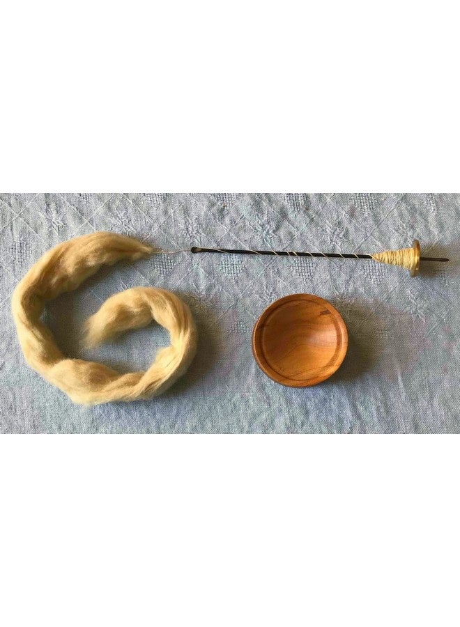 Aks Creations Takli Drop Spindle Top Khadi Cotton Yarn Spinning Metal Tool Gift for Beginners - Image 3