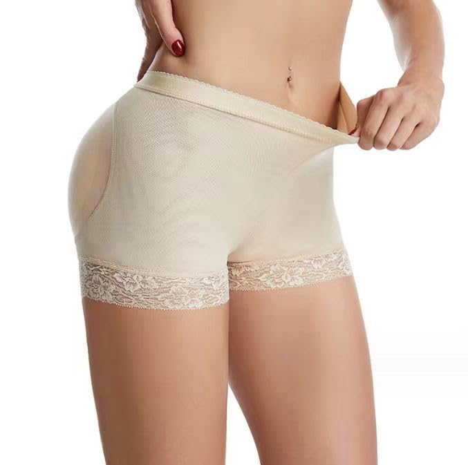 Sizi Butt Lifter Panties Padded Underwear Seamless Hip Pads Enhancer Shapewear Booty Lifting Panty,Women Hip Pads Butt Lifting Underwear. (Beige, L) - Image 2