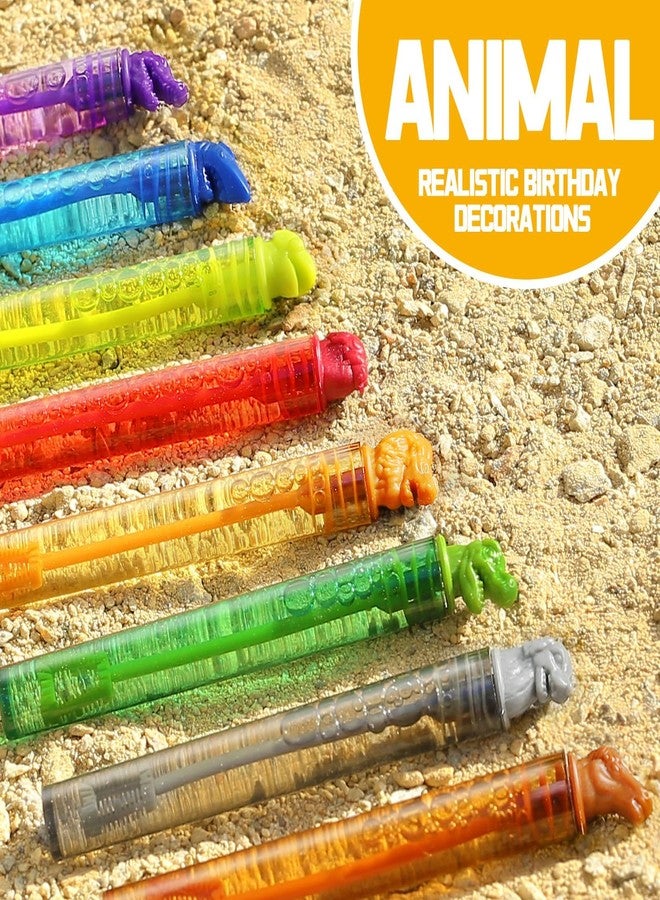 MAPIXO 32 Pack Wild Animal Party Favors for Kids, Mini Bubble Wands Bulk Toys, Jungle Birthday Decoration, Safari Goodie Bag, Pinata Stuffer Supplies, Zoo Prizes Box Filler, Lion/Dog Return Gifts for Toddler - Image 5