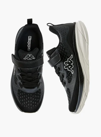 Kappa Boys' Logo Print Sports Shoes with Hook and Loop Closure