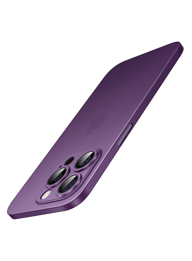 TIGER حافظة رفيعة للغاية لجهاز آيفون 14 برو ماكس 6.7 بوصة – 0.35 مم رقيقة وخفيفة الوزن بلمسة نهائية غير لامعة، حافظة صلبة بسيطة، حماية كاملة لعدسات الكاميرا، تدعم الشحن اللاسلكي، غطاء رفيع فاخر - Image 1