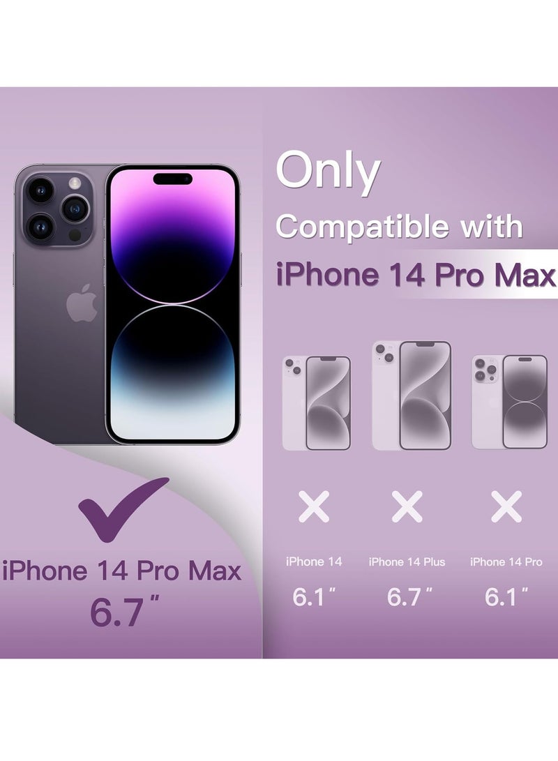 TIGER حافظة رفيعة للغاية لجهاز آيفون 14 برو ماكس 6.7 بوصة – 0.35 مم رقيقة وخفيفة الوزن بلمسة نهائية غير لامعة، حافظة صلبة بسيطة، حماية كاملة لعدسات الكاميرا، تدعم الشحن اللاسلكي، غطاء رفيع فاخر - Image 2
