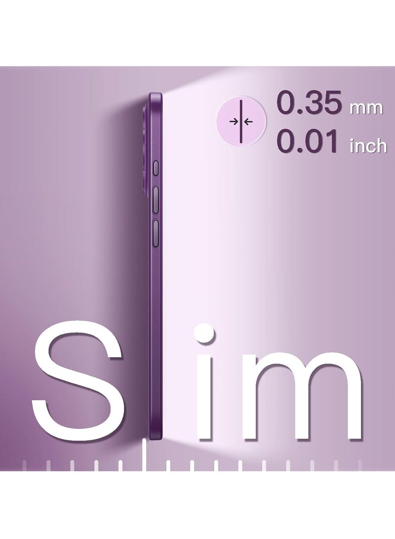 TIGER حافظة رفيعة للغاية لجهاز آيفون 14 برو ماكس 6.7 بوصة – 0.35 مم رقيقة وخفيفة الوزن بلمسة نهائية غير لامعة، حافظة صلبة بسيطة، حماية كاملة لعدسات الكاميرا، تدعم الشحن اللاسلكي، غطاء رفيع فاخر - Image 3